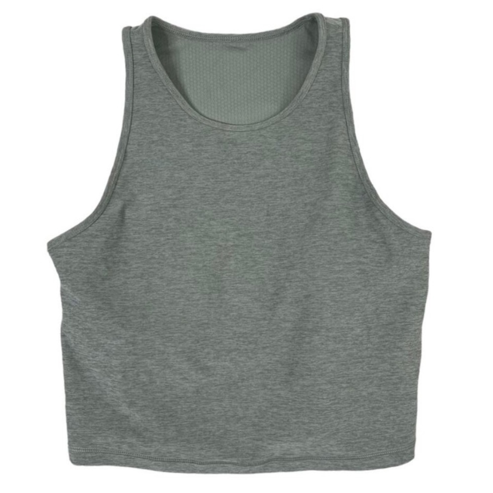 Vuori Stormy Heather Green High Neck Tank